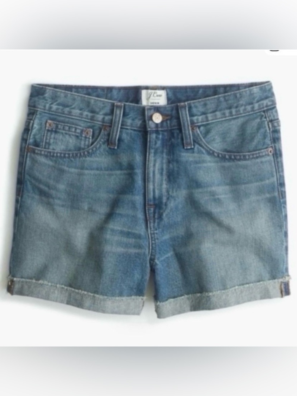 🍒J. Crew Cotton Jean Shorts High Rise - Size 26 100% Cotton E5882 2015 Excellent